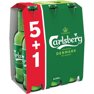 Carlsberg | Bere blonda 5+1x0.33L