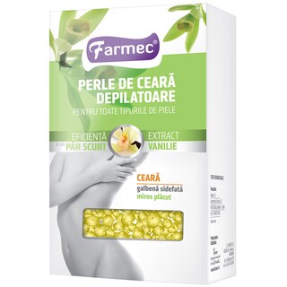 Farmec | Perle de ceara depilatoare cu extract de vanilie 250g