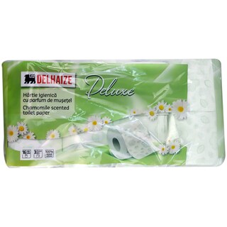 Delhaize | Hartie igienica cu parfum de musetel, 3 straturi, 16 role