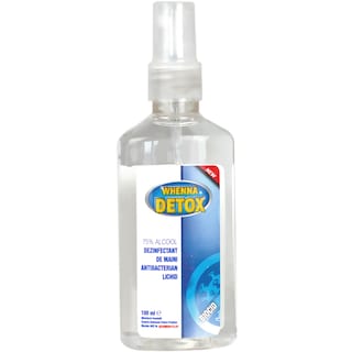 Detox | WHENNA | Dezinfectant de maini, antibacterian, lichid  100ml
