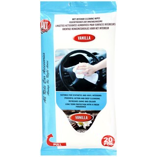 All Ride | Servetele umede auto Vanilie 20 bucati