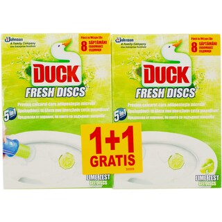 Duck | Odorizant pentru toaleta Discs Lime 2 bucati 2x36ml