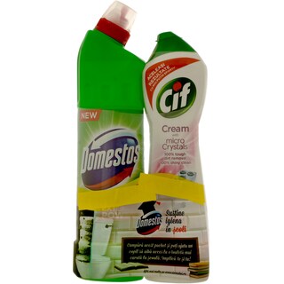 (bucata) | Pachet cu Cream aroma Pink Flower si detergent Pine 2 bucati 500ml+750ml