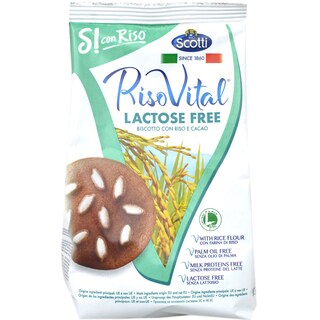 Riso Scotti | RisoVital | Biscuiti cu orez, ciocolata, cacao si alune 350g