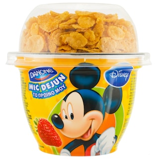 Disney | Iaurt cu capsuni si fulgi de porumb 140g