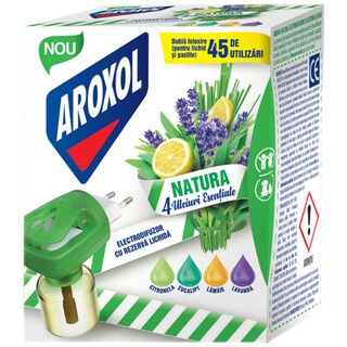 Aroxol | Natura | Aparat electronic cu rezerva lichida cu uleiuri esentiale