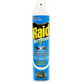 Raid | Spray impotriva tantarilor, a tantarilor tigru si a mustelor, pentru exterior 400ml