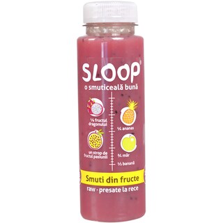 Sloop | Smoothie cu fructul dragonului, fructul pasiunii, ananas, mar si banana 250ml