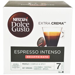 Cafea Espresso Intenso Decaffeinato, 16 capsule
