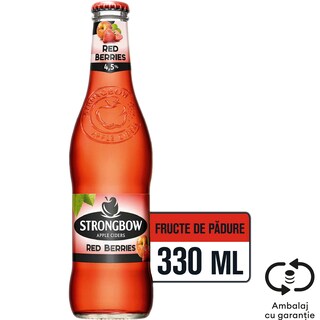 Strongbow | Cidru din mere Red Berries 330ml