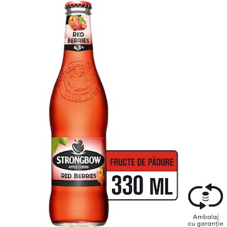Strongbow | Cidru din mere Red Berries 330ml