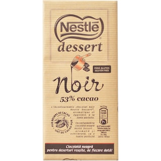 Ciocolata neagra pentru deserturi 205g