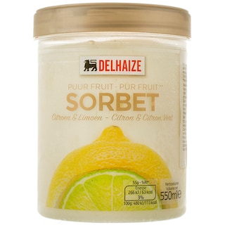 Delhaize | Sorbet de lamaie 550ml