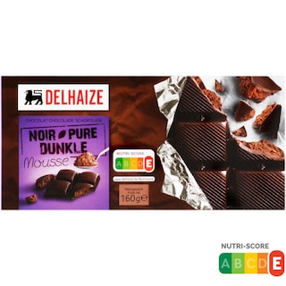 Delhaize | Ciocolata neagra mousse 160g