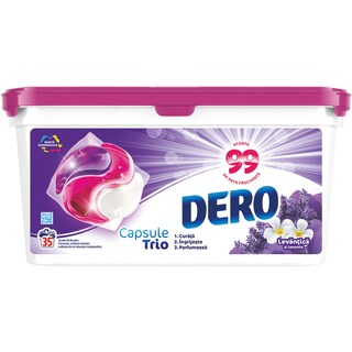 Dero | Trio | Detergent Levantica si iasomie, 35 capsule