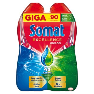 Somat | Detergent gel pentru masina de spalat vase 2x630ml