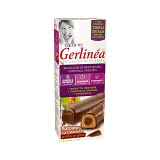 Gerlinea | Batoane ciocolata umplutura aroma praline 2x31g