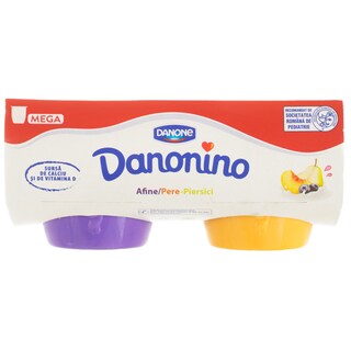 Danonino | Branza cu afine, pere si piersici 2 bucati 2x90g