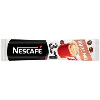 Nescafe | 3in1 | Preparat pudra pe baza de cafea instant 3in1 Toffee Nut 16g