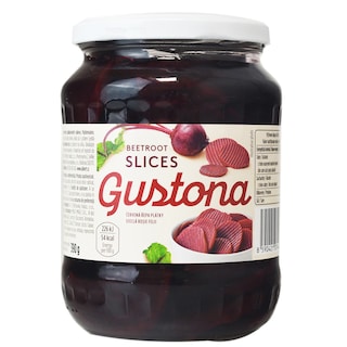 Gustona | Sfecla rosie felii 670g