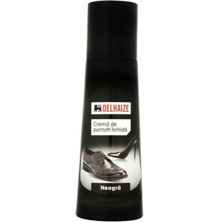 Delhaize | Crema de pantofi lichida neagra 75ml