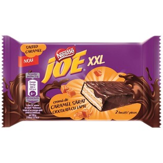 Joe | XXL | Napolitane cu crema de caramel sarat si ciocolata cu lapte 46g