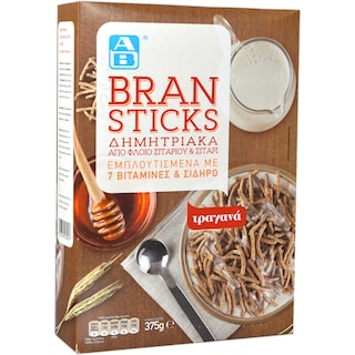 AB | Cereale sticks cu tarate de grau 375g