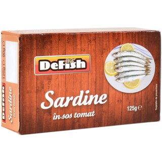 Defish | Sardine in sos tomat 125g