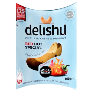 Delishu | Branza Bio de caju cu chilli 100g