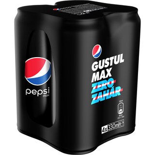 Pepsi | Max | Bautura racoritoare carbogazoasa Max  4x330ml