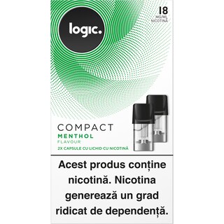 Logic | Capsule cu lichid cu nicotina Menthol