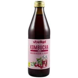 Voelkel | Bautura bio kombucha cu visine si menta 330ml