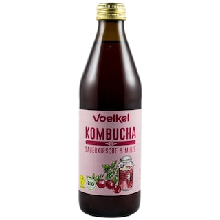 Voelkel | Bautura bio kombucha cu visine si menta 330ml