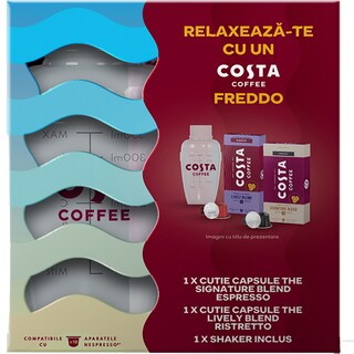 Costa Coffee | Pachet Freddo, shaker + 20 capsule