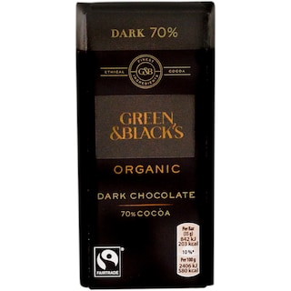 Green&Black's | Ciocolata neagra 70% organica 35g