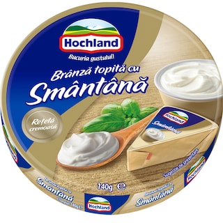 Hochland | Branza topita cu smantana, triunghiuri 140g