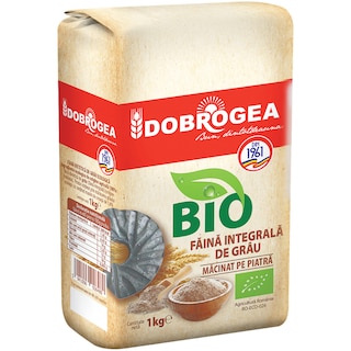 Dobrogea | Faina integrala de grau, ecologica 1kg