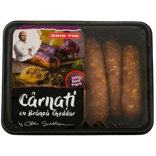 Cris-Tim | Carnati cu branza Cheddar 500g