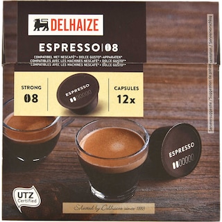 Delhaize | Cafea Espresso 08, 12 capsule