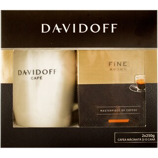 Davidoff | Pachet cafea + cana gratis 2x250g