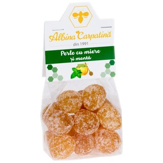Albina Carpatina | Perle cu miere si menta  100g