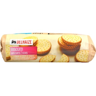 Delhaize | Biscuiti cu crema de vanilie 300g