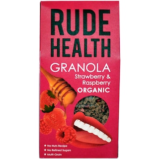Rude Health | Granola bio cu zmeura si capsuni 450g