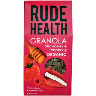 Rude Health | Granola bio cu zmeura si capsuni 450g