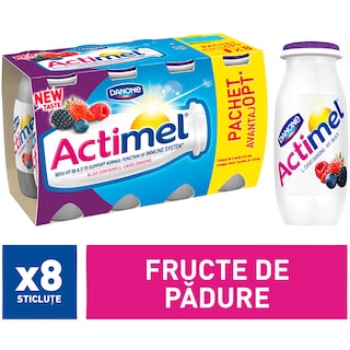 Actimel | Iaurt cu fructe de padure 8 bucati 8x100g