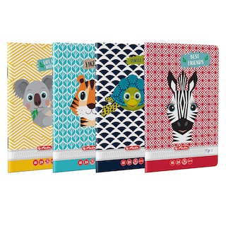 Herlitz | Caiet A5, tip I, 24 file, diverse modele