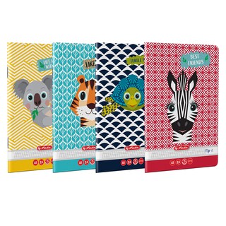 Herlitz | Caiet A5, tip I, 24 file, diverse modele