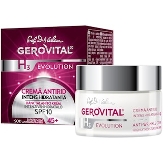 Gerovital | H3 | Crema antirid intens hidratanta SPF 10 50ml