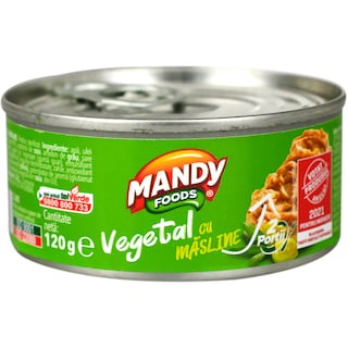 Mandy | Pasta vegetala cu masline 120g