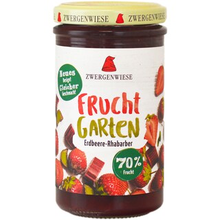 Zwergenwiese | Gem bio de capsuni si rubarba, indulcit cu sirop de agave 225g